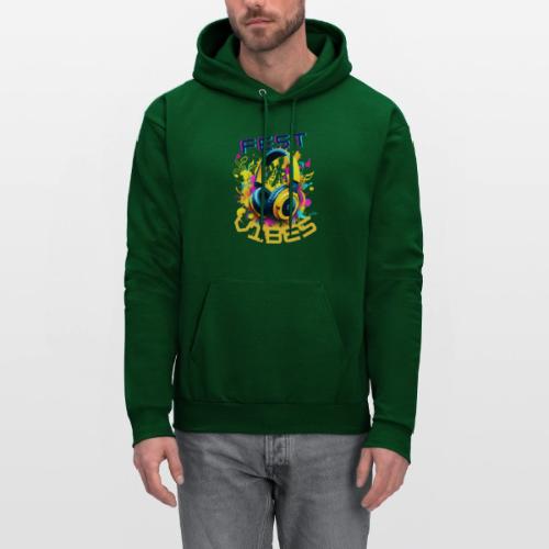 Festival Vibes! Yellow Headphones - Music Lover - Men's Hoodie