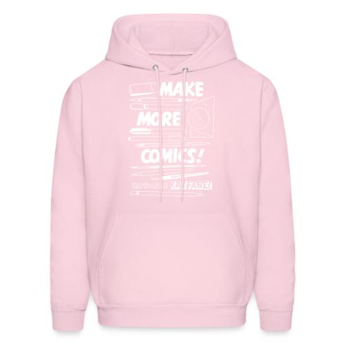 Make More Comics! (white ink) - Men's Hoodie