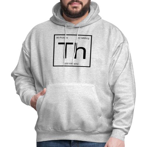 Thorium. Double-sided design. Black text. - Men's Hoodie