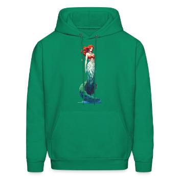 Lamia Mythological - Men's Hoodie - kelly green - Front - Elias (183cm)