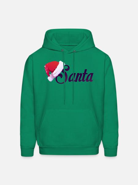 winter Santa - Men's Hoodie - kelly green