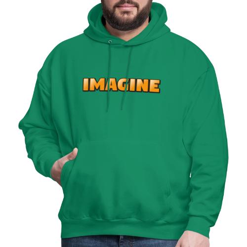 Imagine Word Art – Creative Gradient Design - Men's Hoodie