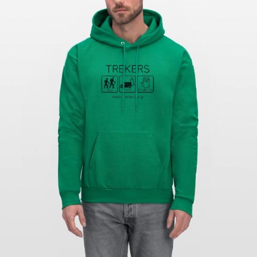 Trekers black logo - Men's Hoodie
