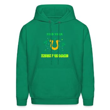 find your lucky charm - Men's Hoodie - kelly green - Front - Elias (183cm)