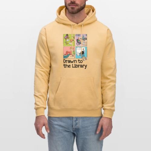 Drawn to the Library - Men's Hoodie