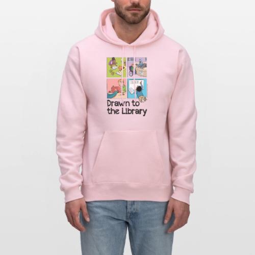 Drawn to the Library - Men's Hoodie