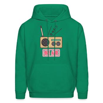 Radio - Men's Hoodie - kelly green - Front - Elias (183cm)