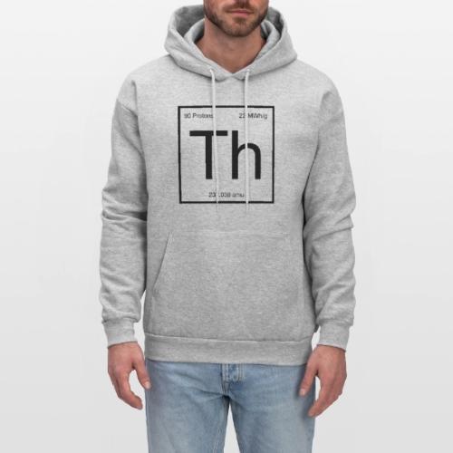 Thorium. Double-sided design. Black text. - Men's Hoodie