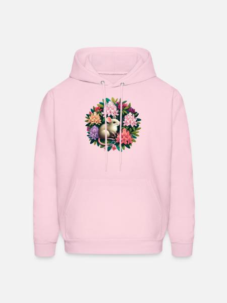 Mouse - Men's Hoodie - pale pink