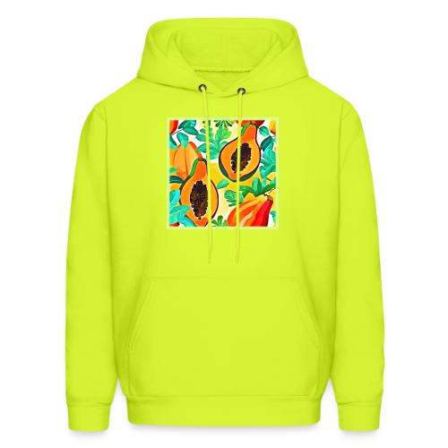 Tropical Papaya Pop Art - Men's Hoodie