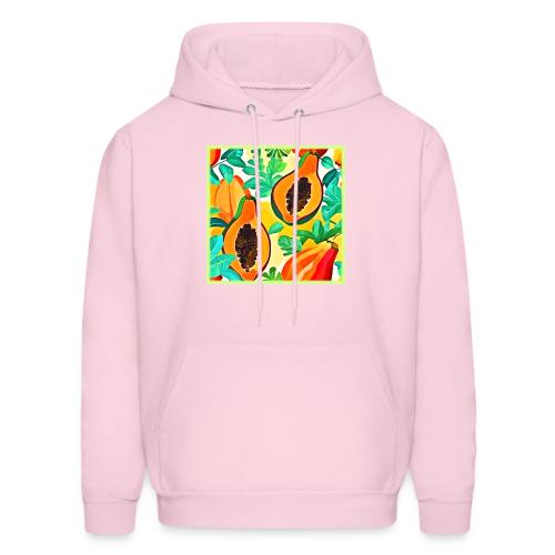 Tropical Papaya Pop Art - Men's Hoodie