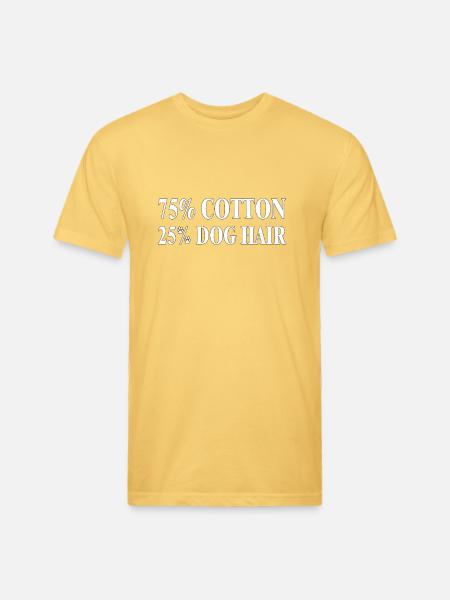 Dog Hair Cotton Blend Tee - Unisex Poly/Cotton T-Shirt - pastel yellow