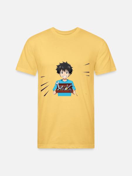 Toolbox Hero Kid - Unisex Poly/Cotton T-Shirt - pastel yellow