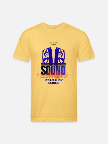 Urban Audio Speakers Emblem - Unisex Poly/Cotton T-Shirt - pastel yellow