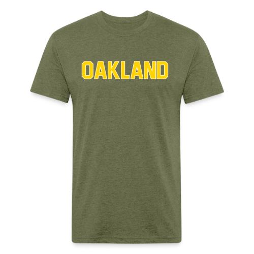 oakland - Men’s Fitted Poly/Cotton T-Shirt