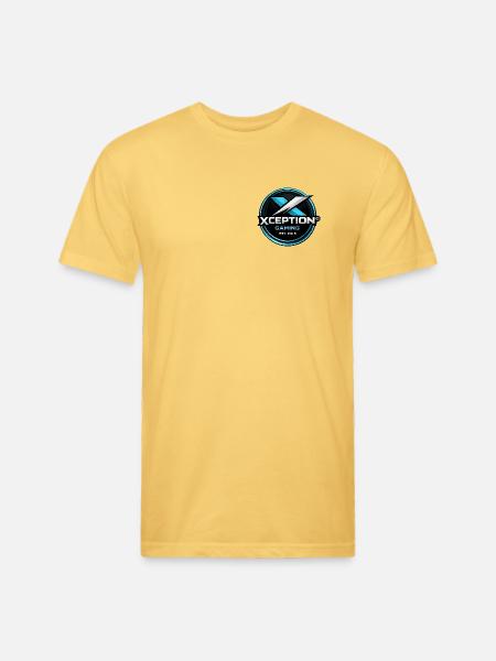 Xception Gaming Cyan - Unisex Poly/Cotton T-Shirt - pastel yellow