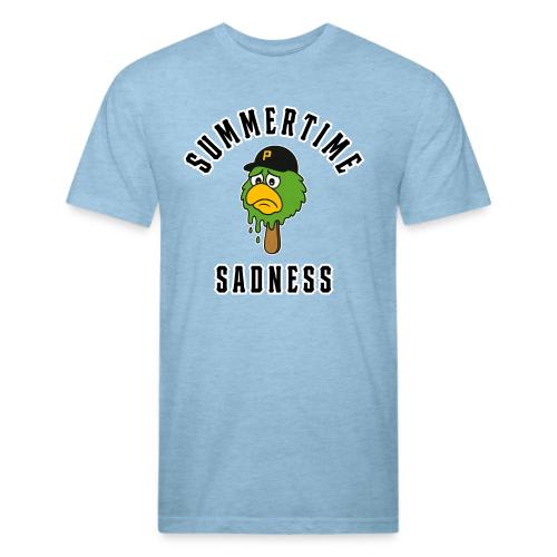 Summertime Sadness (Front Only, Full, on Gold) - Men’s Fitted Poly/Cotton T-Shirt
