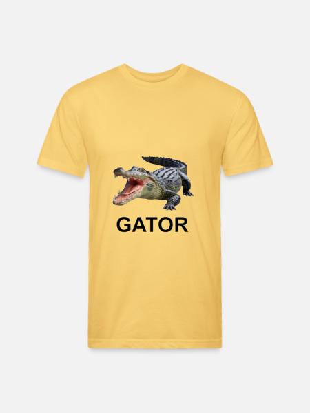 Gator shirt - Unisex Poly/Cotton T-Shirt - pastel yellow