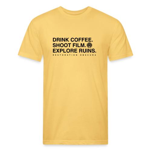 Drink Coffee, Shoot Film, Explore Ruins - Unisex Poly/Cotton T-Shirt