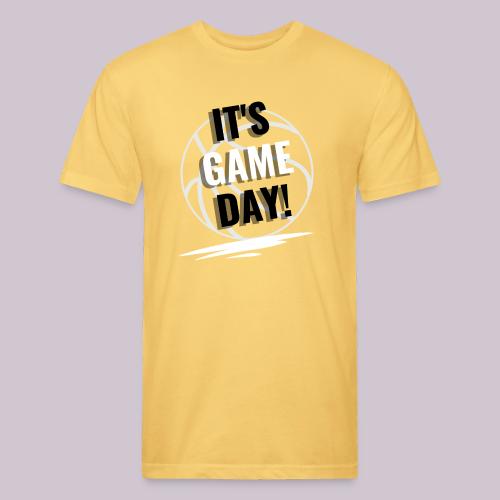 It's Game Day Basketball - Men’s Fitted Poly/Cotton T-Shirt