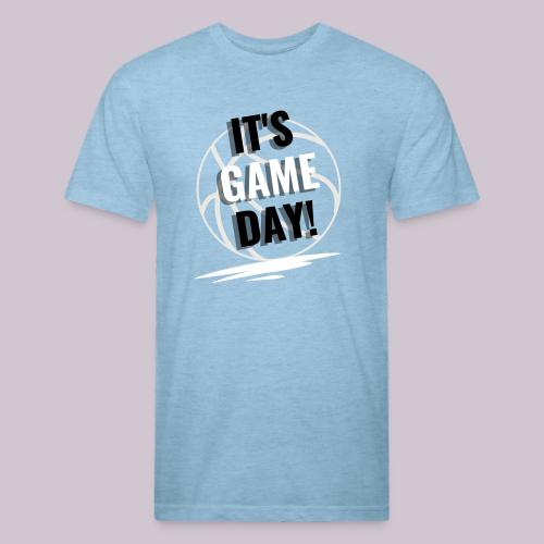 It's Game Day Basketball - Men’s Fitted Poly/Cotton T-Shirt