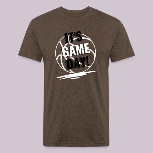 It's Game Day Basketball - Men’s Fitted Poly/Cotton T-Shirt