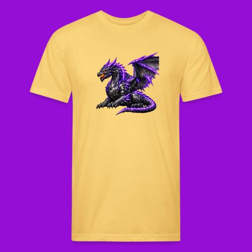 Neon Dragon at Rest - Unisex Poly/Cotton T-Shirt