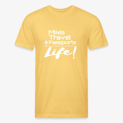 Travel Is Life - Men’s Fitted Poly/Cotton T-Shirt