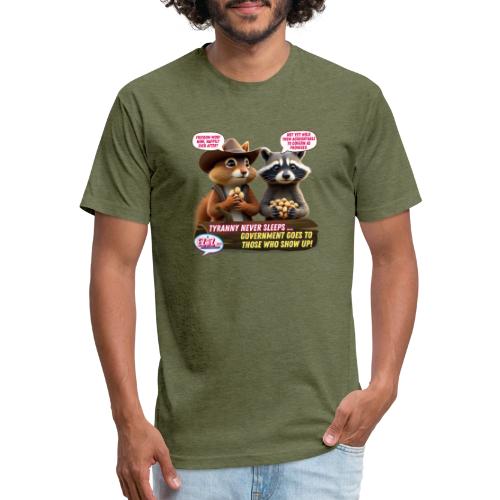 Freedom Squirrel and Raccoon - Unisex Poly/Cotton T-Shirt