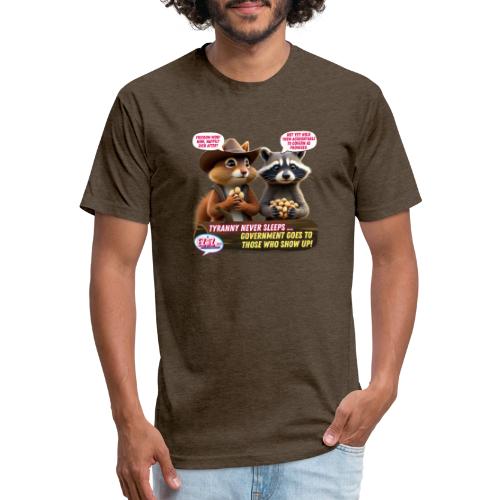 Freedom Squirrel and Raccoon - Unisex Poly/Cotton T-Shirt