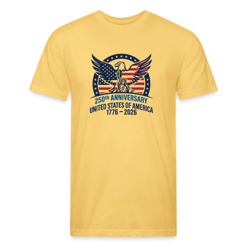USA 250th Anniversary Star Design - Unisex Poly/Cotton T-Shirt