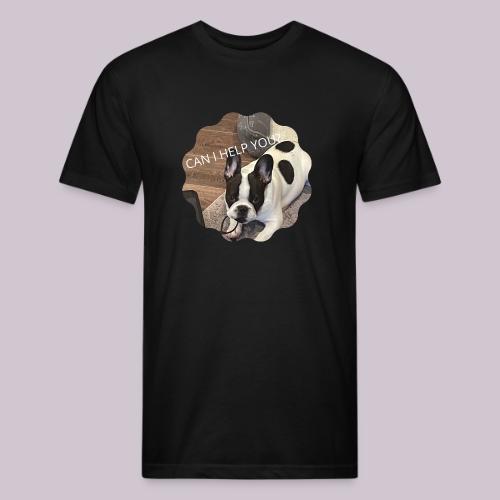 MOCHI CAN I HELP YOU - Men’s Fitted Poly/Cotton T-Shirt