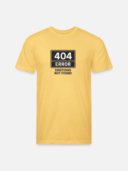 Error Emotions Graphic Tee - Unisex Poly/Cotton T-Shirt - pastel yellow
