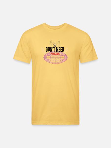 Don't need reason - Unisex Poly/Cotton T-Shirt - pastel yellow