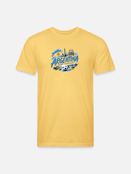 Sky Blue Glory - Unisex Poly/Cotton T-Shirt - pastel yellow