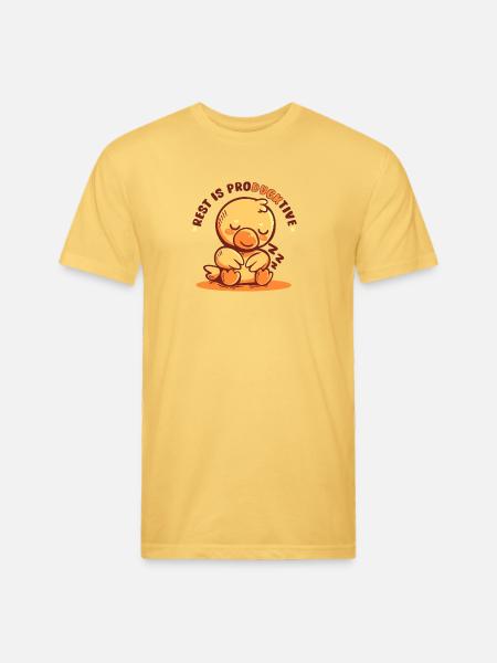 Rest is Producktive - Unisex Poly/Cotton T-Shirt - pastel yellow