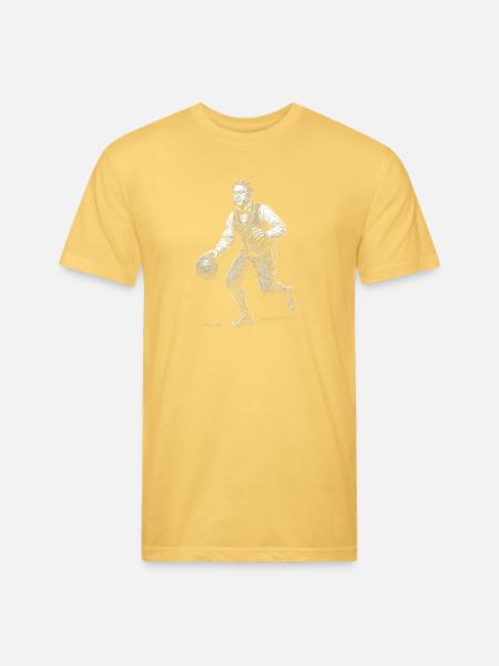 Chester A Arthur Basketball - Unisex Poly/Cotton T-Shirt - pastel yellow