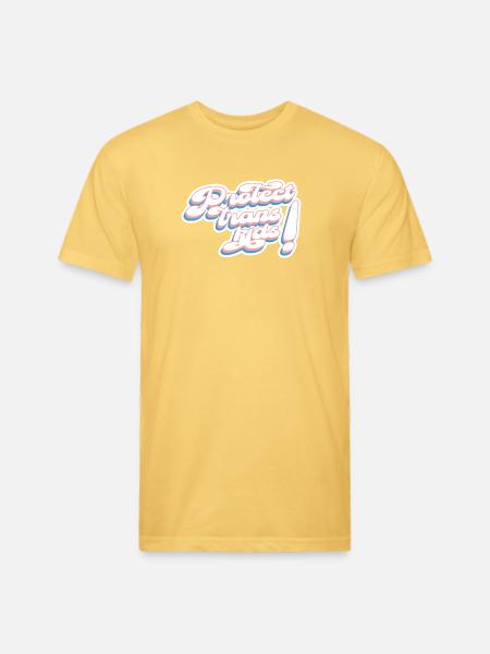 Protect Trans Kids! - Unisex Poly/Cotton T-Shirt - pastel yellow
