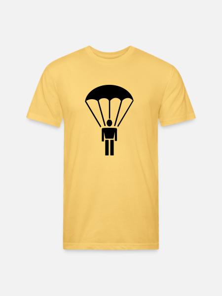 parachute - Unisex Poly/Cotton T-Shirt - pastel yellow