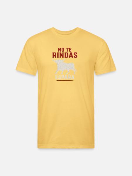 No Te Rindas Espana Bull - Unisex Poly/Cotton T-Shirt - pastel yellow