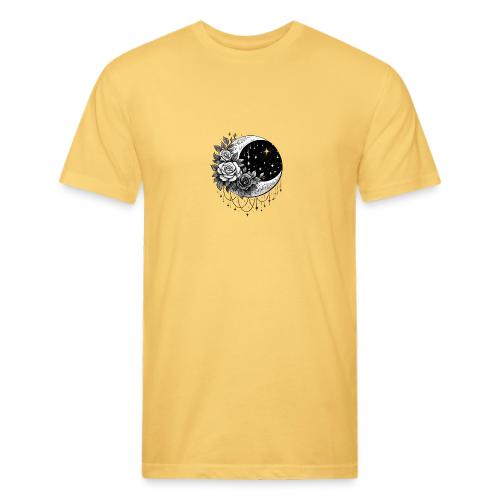 Crescent Moon Floral - Unisex Poly/Cotton T-Shirt
