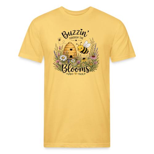 Buzzin' Through The Blooms - Unisex Poly/Cotton T-Shirt