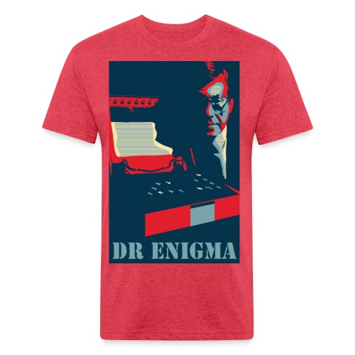 Dr Enigma+Enigma Machine - Fitted Cotton/Poly T-Shirt by Next Level