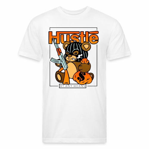 Hustle By Any Means MMXXII - Fitted Cotton/Poly T-Shirt by Next Level