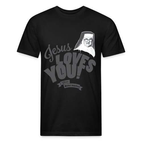 Classic Mother Angelica Dark - Fitted Cotton/Poly T-Shirt by Next Level