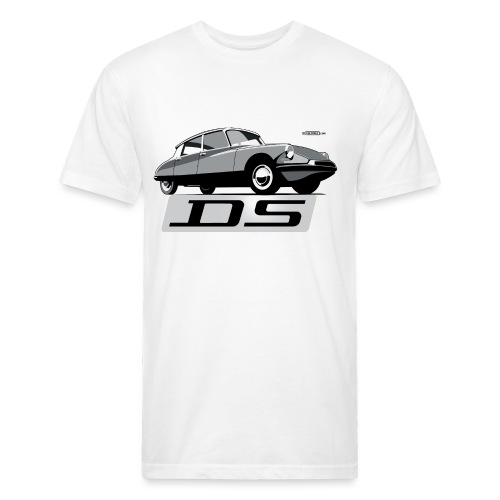 Citroën DS script emblem and illustration - Fitted Cotton/Poly T-Shirt by Next Level