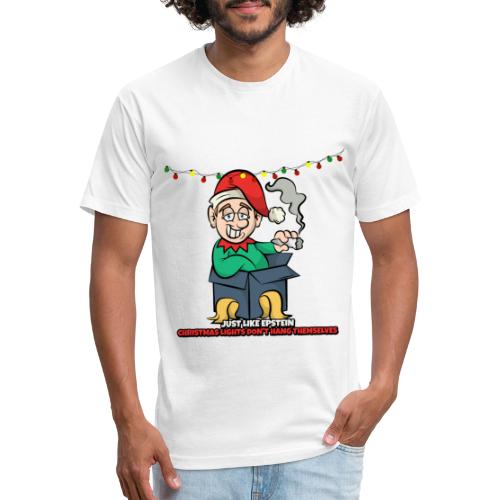 Epstein& Christmas Lights - Fitted Cotton/Poly T-Shirt by Next Level