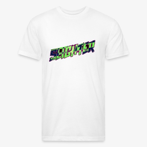 Retro Logo Glitch - Fitted Cotton/Poly T-Shirt by Next Level