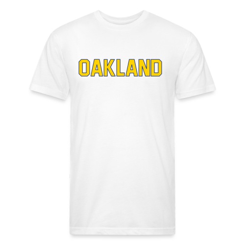 oakland - Fitted Cotton/Poly T-Shirt by Next Level