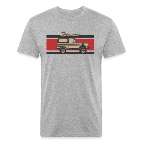 Bronco Truck Billet Design Men's T-Shirt - Fitted Cotton/Poly T-Shirt by Next Level